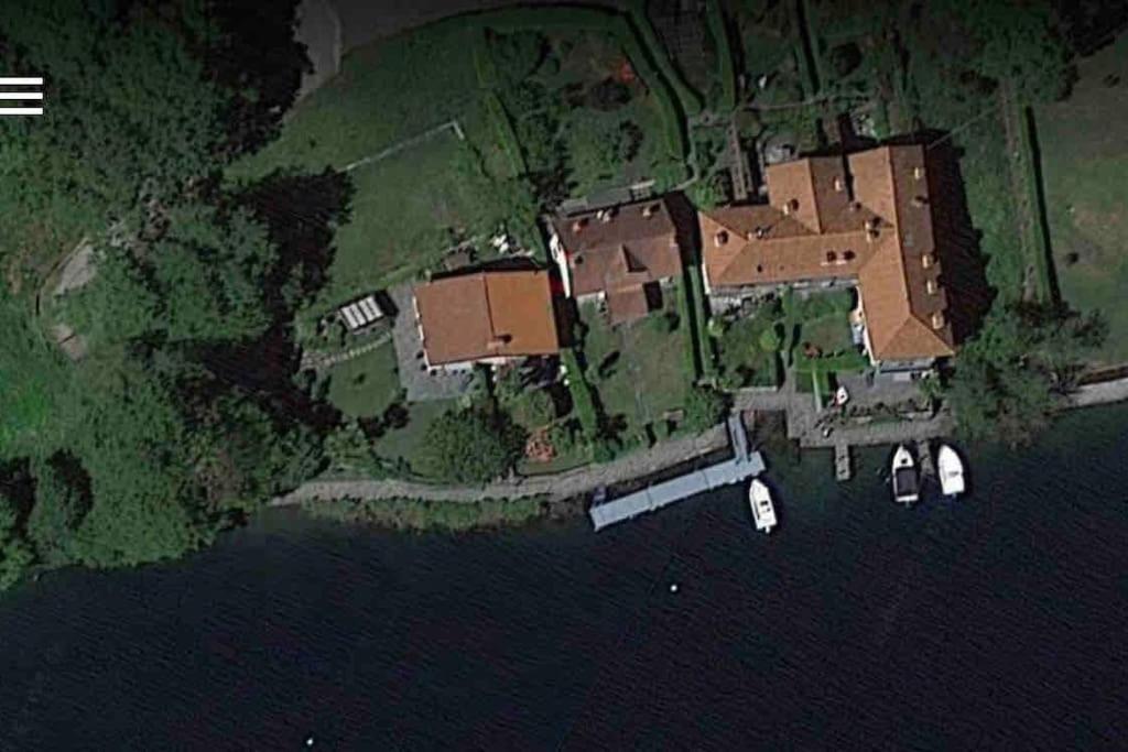 אורטה סאן ג'יוליו Villa Giardino Con Pontile Sul Lago D'Orta In Riva מראה חיצוני תמונה